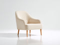 Fauteuil - Tissu-Bois - 79x77x85 cm - Crème - Style scandinave